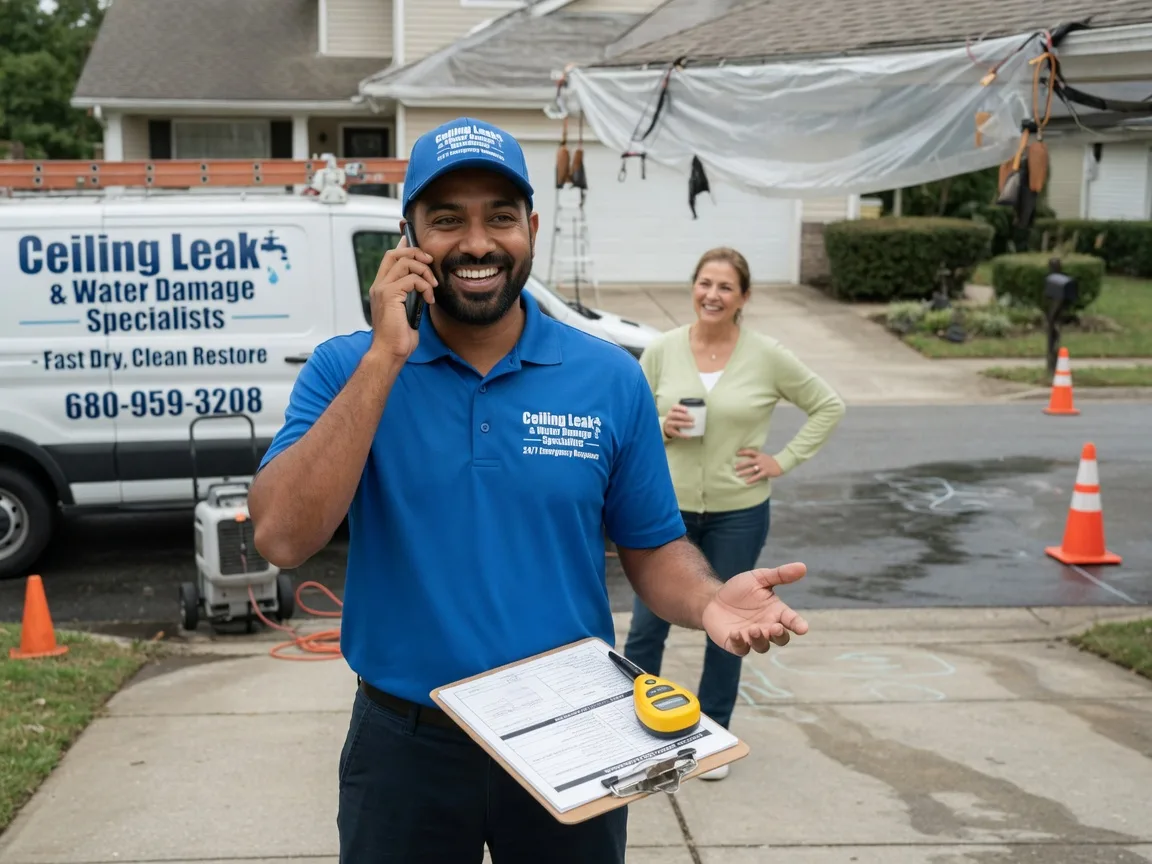 Ceiling Leak Cleanup Maramec, OK FAQs
